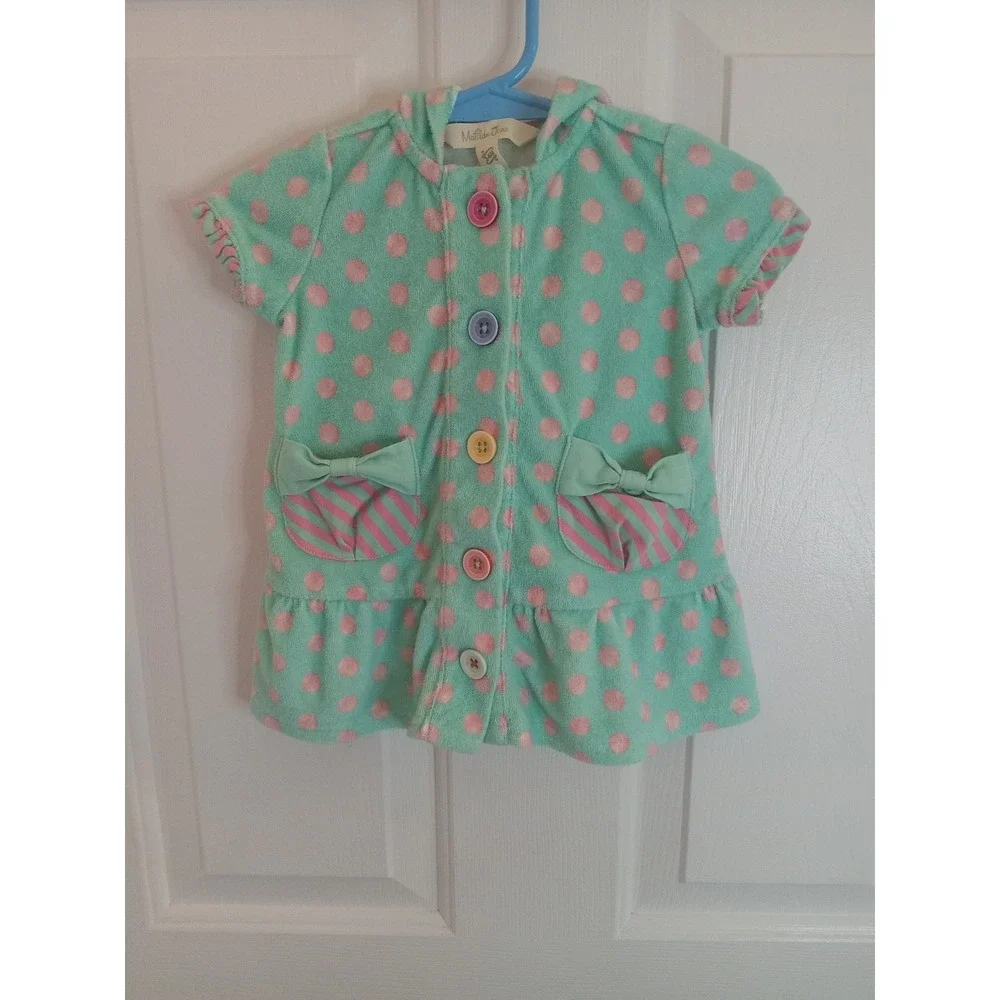 Matilda Jane MISS  Swim Swimsuit Hooded Cover Up, Size 3/6‎ Months